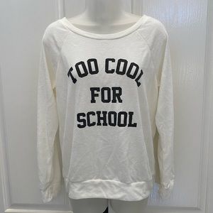 🔴”Too Cool For School” Ivory/Black Top L